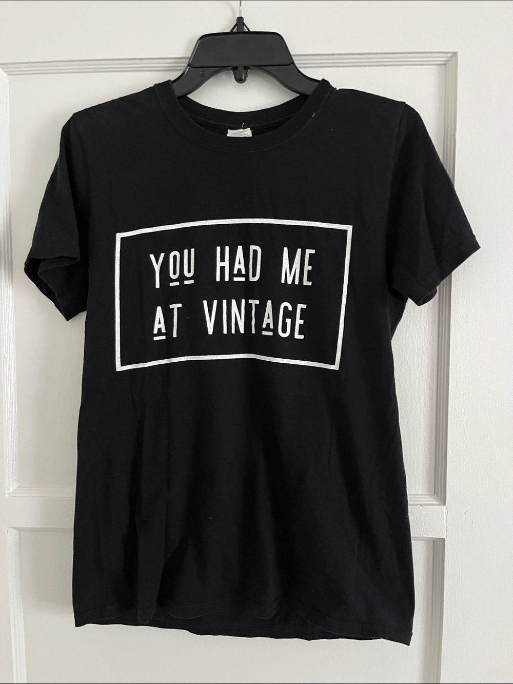 You Had Me At Vintage Graphic Tee - Black
